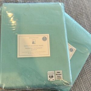 Pottery barn, blackout panel curtains.  Quincy. Two available new in package.